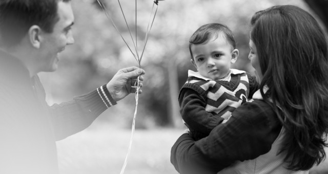 Daiane, Miguel e Murilo: ensaio família